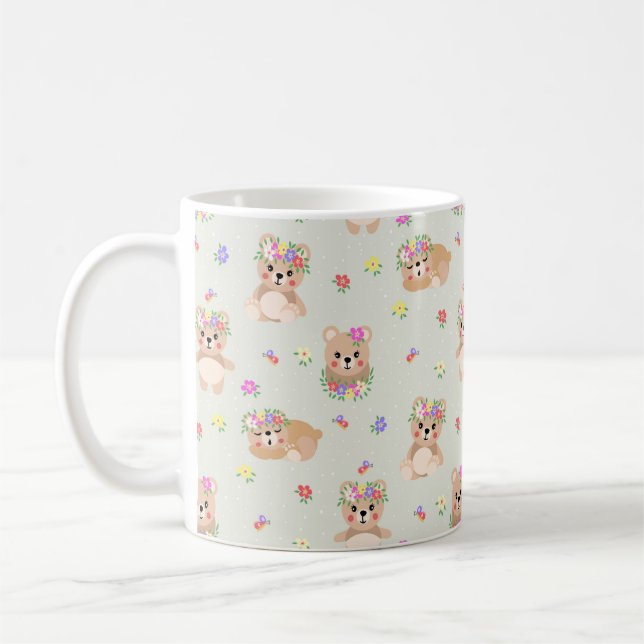 Caneca De Café Spring teddy bear (Esquerda)