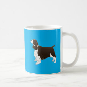 Caneca De Café Springer Spaniel Dog Básico Silhouette Brown
