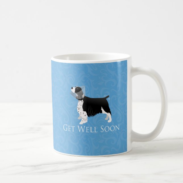 Caneca De Café Springer Spaniel fica bem em breve Design (Direita)