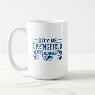 Caneca De Café Springfield Ohio Não Comemos Cães e Gatos
