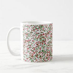 Caneca De Café Sprinkles doces com Bolinhas Mug, Branco