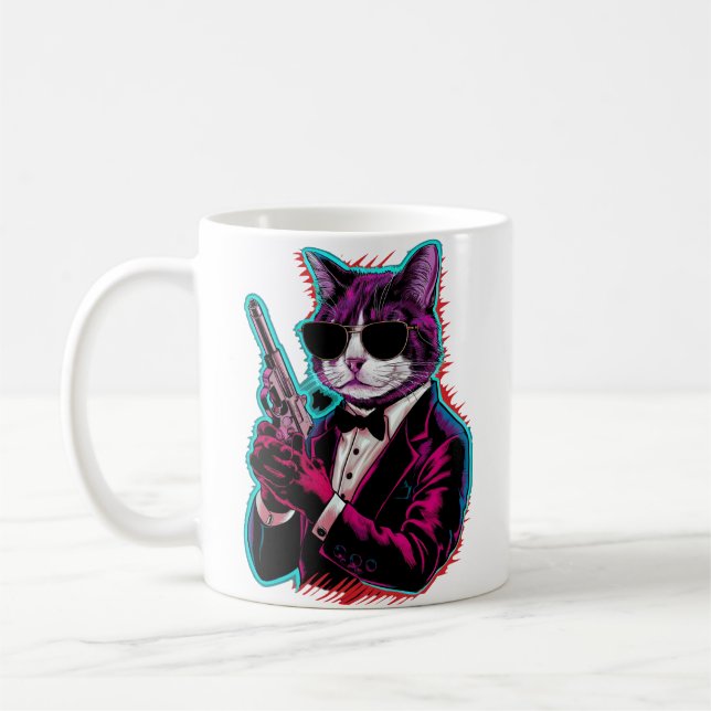 Caneca De Café Spy de Gato Legal (Esquerda)