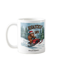 Squatchin 'através da Neve Natal Bigfoot