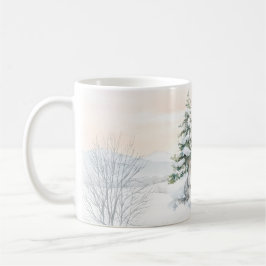 Caneca De Café Squirrels in winter forest
