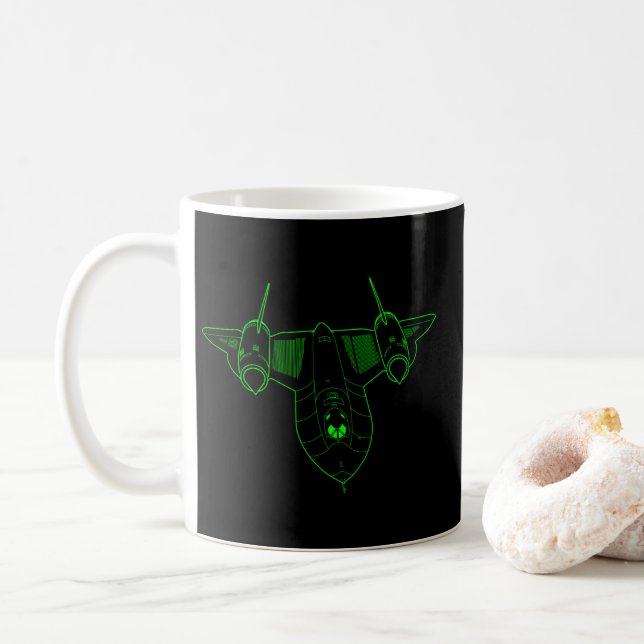 Caneca De Café SR-71 Blackbird (Com Donut)
