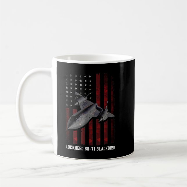Caneca De Café SR-71 Blackbird plane  (Esquerda)