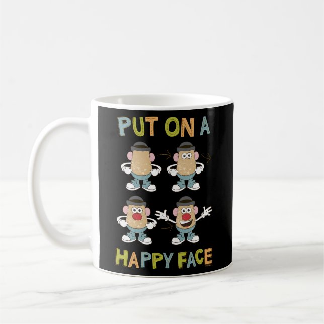 Caneca De Café Sr. Cabeça De Batata Colocou Uma Face Feliz (Esquerda)