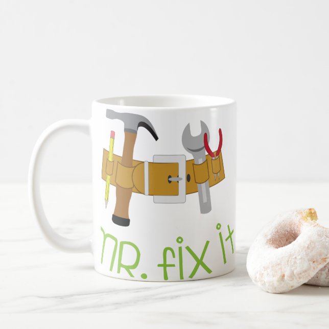 Caneca De Café Sr. Fix It (Com Donut)