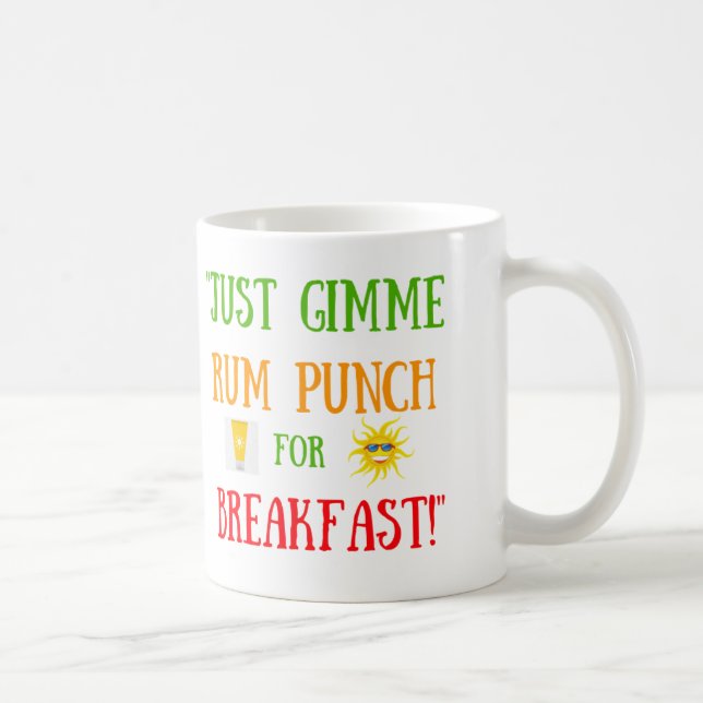 Caneca De Café Sr. Myers "Rum Punch for Breakfast" Mug (Direita)