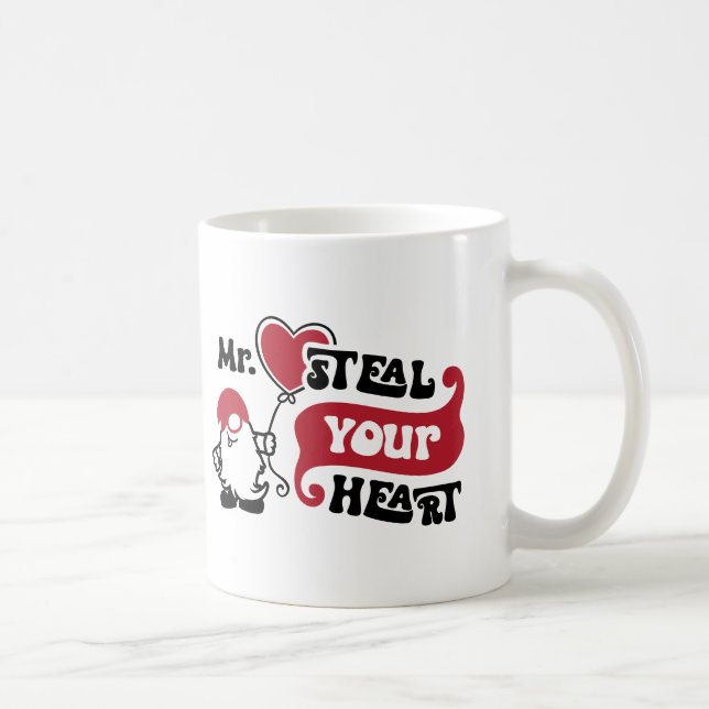 Caneca De Café Sr. Roube Seu Coração - Dia dos Namorados (Direita)