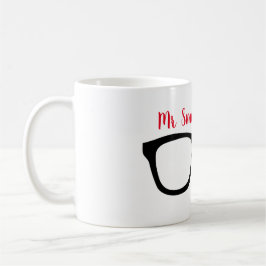 Caneca De Café Sr. Smarty Pants - Impressão vermelho -