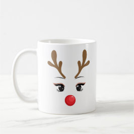 Caneca De Café Sr. & Sra. Rudolph, a Rena Nose Vermelha