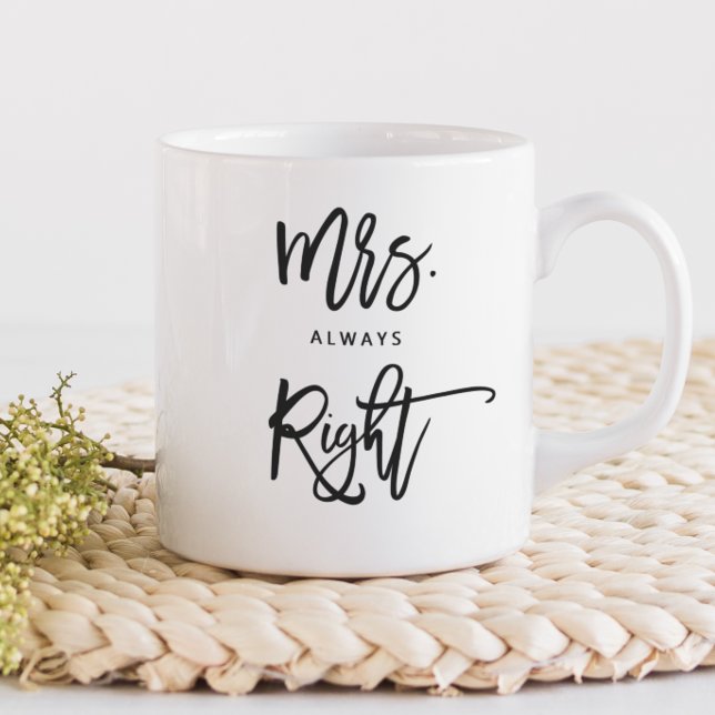 Caneca De Café Sra. Always Right | Script da Sra.Trendy Personali (Criador carregado)