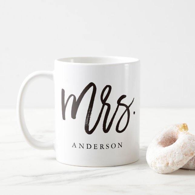 Caneca De Café Sra. Calliografia personalizada (Com Donut)