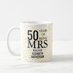 Caneca De Café Sra. Certa Diversão 50º Aniversário