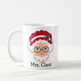 Caneca De Café Sra. Claus Face Personalizada Feriado Coffee Mug
