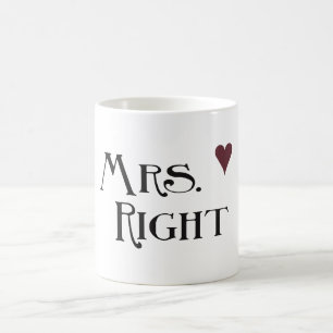 Caneca De Café Sra. Right Heart