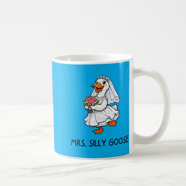 Caneca De Café Sra. Silly Goose Casamento Despedida de Solteiro D (Direita)