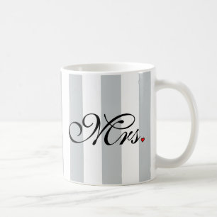 Caneca De Café Sra. Wife Bride Clique para Personalizar as faixas