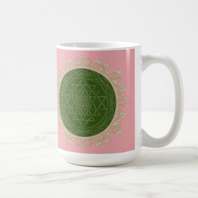 Caneca De Café Sri Yantra Mandala - Mug, Copa (Direita)