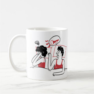 Caneca De Café Sronar alto e barato, romântico engraçado