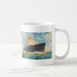 Caneca De Café SS Bremen no mar