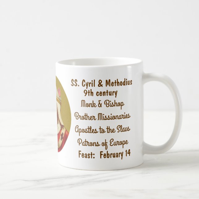 Caneca De Café SS. Cyril & Methodius (M 001) Coffee Mug #1b (Direita)