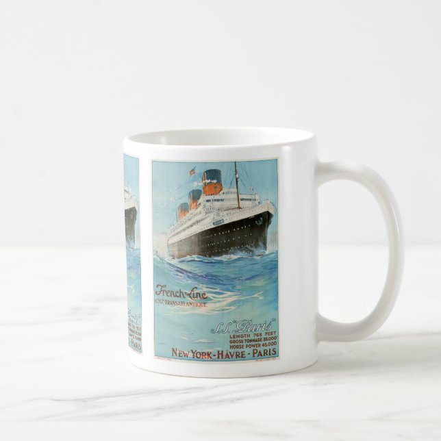 Caneca De Café ss Paris - a linha francesa (Direita)