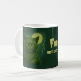 Caneca De Café Ssatírico Furankenstein - Gato Stitch de Gótico as