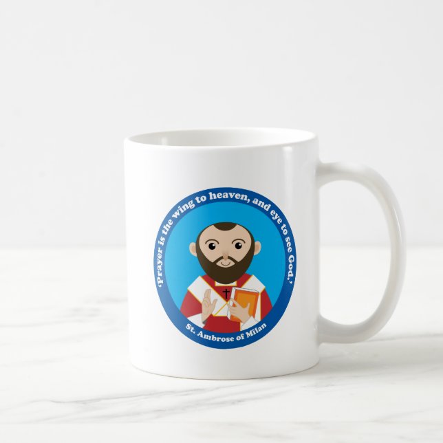 Caneca De Café St Ambrose de Milão (Direita)