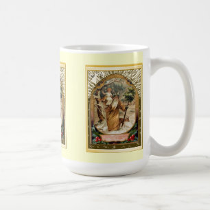 Caneca De Café St Christopher que leva a criança Jesus