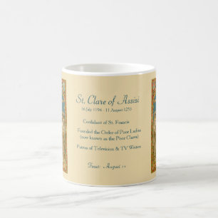 Caneca de Café St. Clare de Assisi & Freiras (SAU2