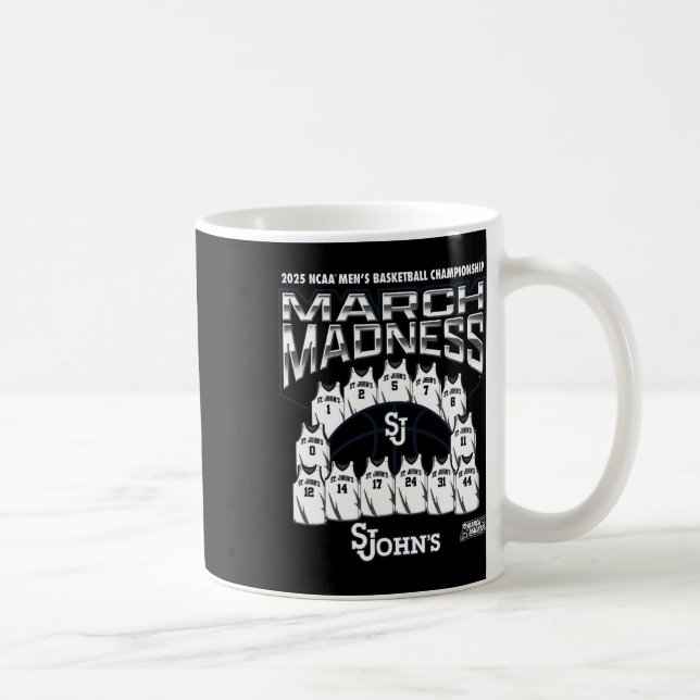 Caneca De Café St. John's March Madness 2025 Men's Sketll Nil  (Direita)