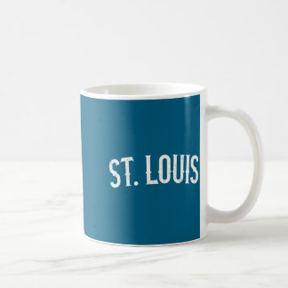 Caneca De Café St louis missouri texto branco angustiado vintage