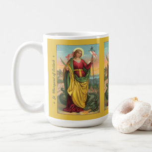 Caneca De Café St. Margaret com Dragão e Estandarte da Ressurreiç