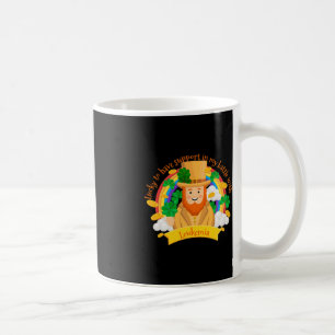 Caneca De Café St Patriches Quatro Folhas Leprechaun Leucemia A
