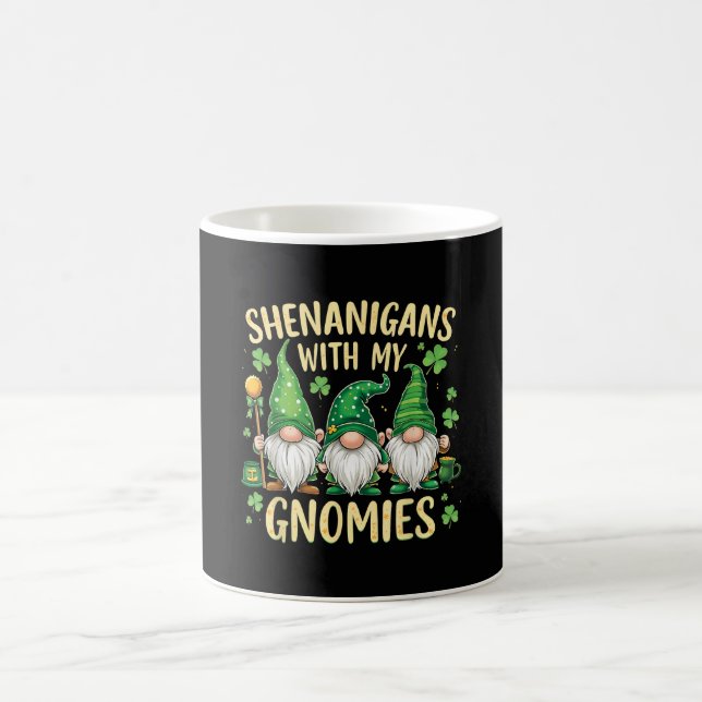 Caneca De Café St Patrick’s Day Lucky Shamrock Gnome  (Centro)