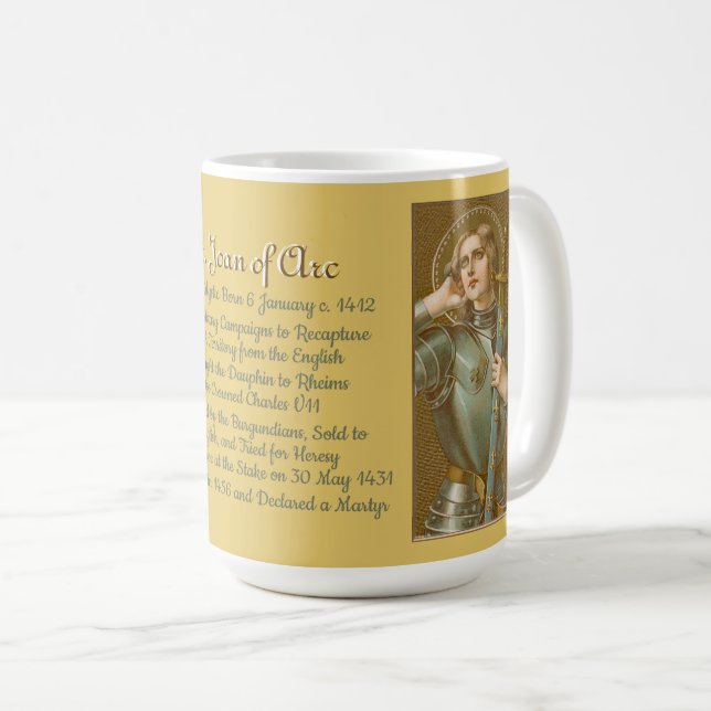 Caneca De Café Sta. Joana d'Arc (JM 28) (Frente Esquerda)