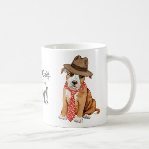 Caneca De Café Staffordshire Bull Terrier Pai