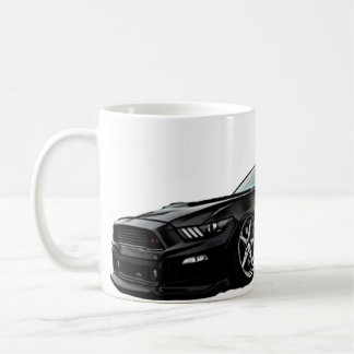 Caneca De Café Stanced Black Mustang S550