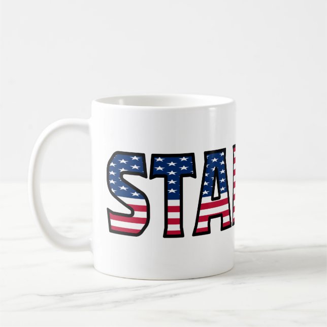 Caneca De Café Stanley Name Vorname USA styled Tasse Kaffeetasse (Esquerda)