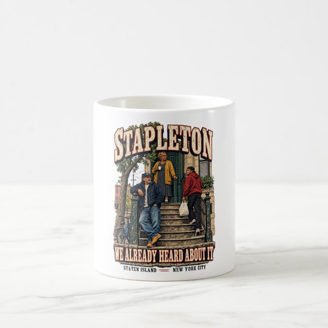 Caneca De Café Stapleton Staten Island Nova York (Centro)