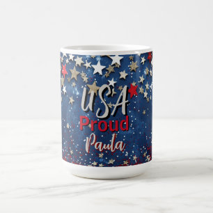 Caneca De Café Star Spanged EUA Orgulhoso