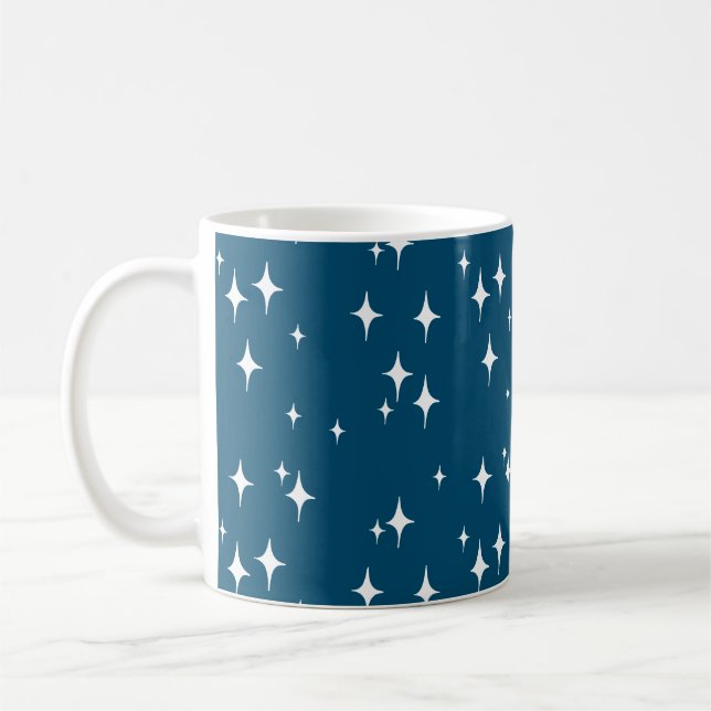 Caneca De Café Stardust Starburst de Retrô - Ano Novo (Esquerda)