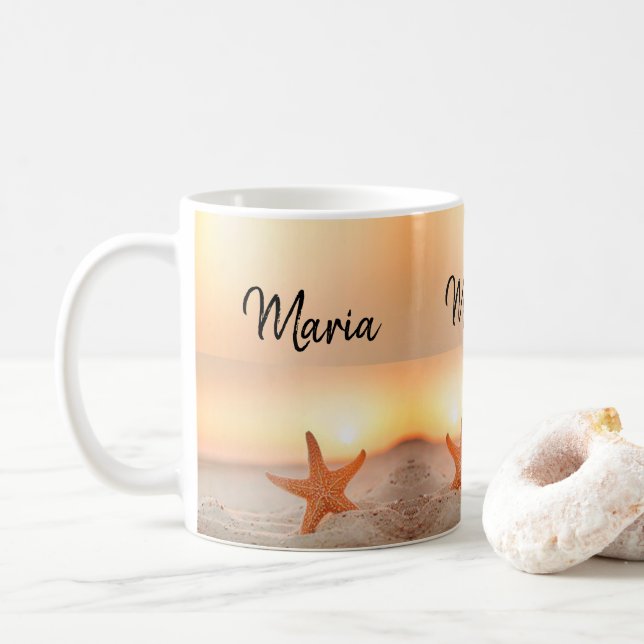 Caneca De Café Starfish Beach Mug (Com Donut)