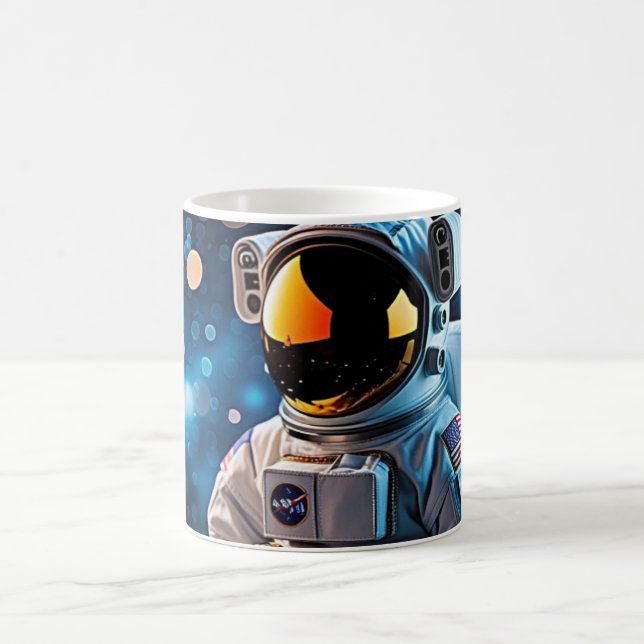 Caneca De Café Stargazer Astronaut Close-Up Portrait (Centro)