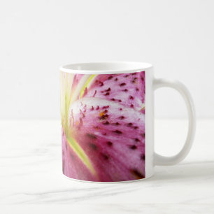 Caneca De Café Stargazer Lily Bright Magenta Floral