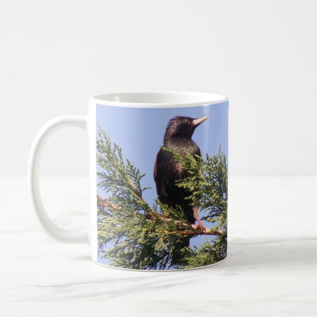 Caneca De Café Starling em uma mug personalizada da árvore do Spr (Esquerda)