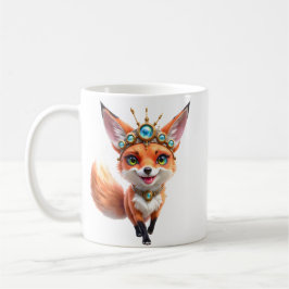 Caneca De Café Starlit Fox of the Moonlit Meadows.