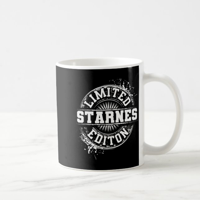 Caneca De Café Starnes Funny Surname Family Tree Birthday Gift  (Direita)